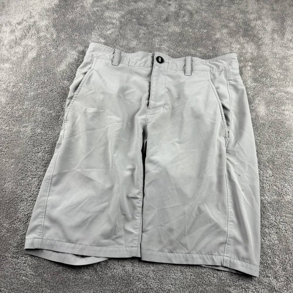 Under Armour Golf Fitted Shorts Heatgear Mens 30 Gray Low Rise‎